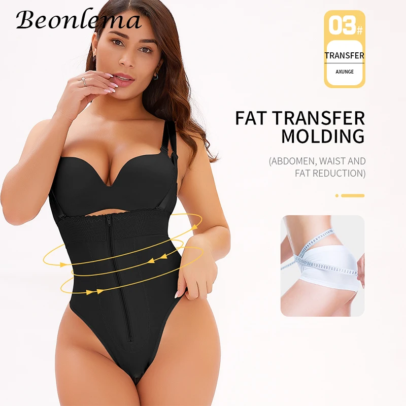 Waist Trainer Control Panties Tummy Belly Sheathing Woman Body Shapewear High Rise Thongs Underwear With Zipper Plus Size 6XL