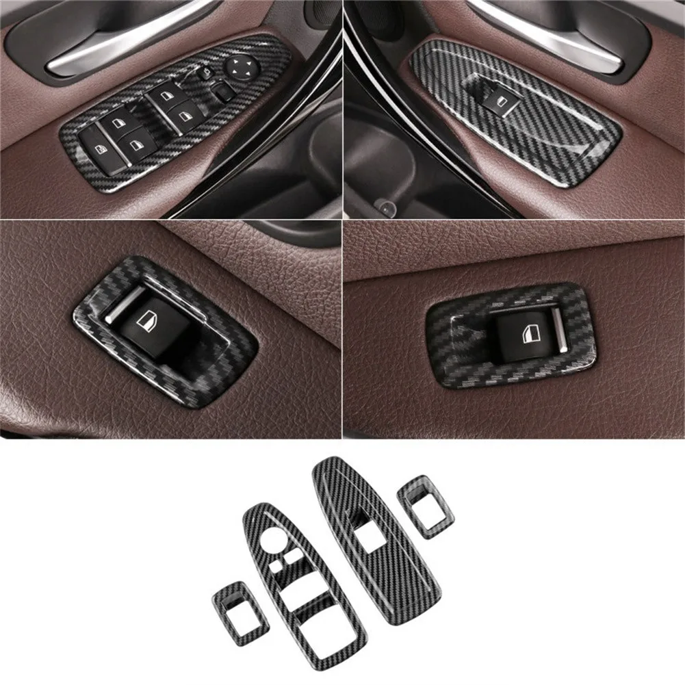 

4х подъемная панель из углеродного волокна для BMW F30 2012-2018 3 серии, дверная панель, автозапчасти, детали для украшения интерьера