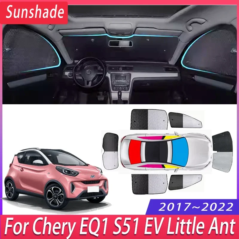 Автомобильный солнцезащитный козырек для Chery EQ1 S51 EV Little Ant 2017 ~ 2022 2019 2020