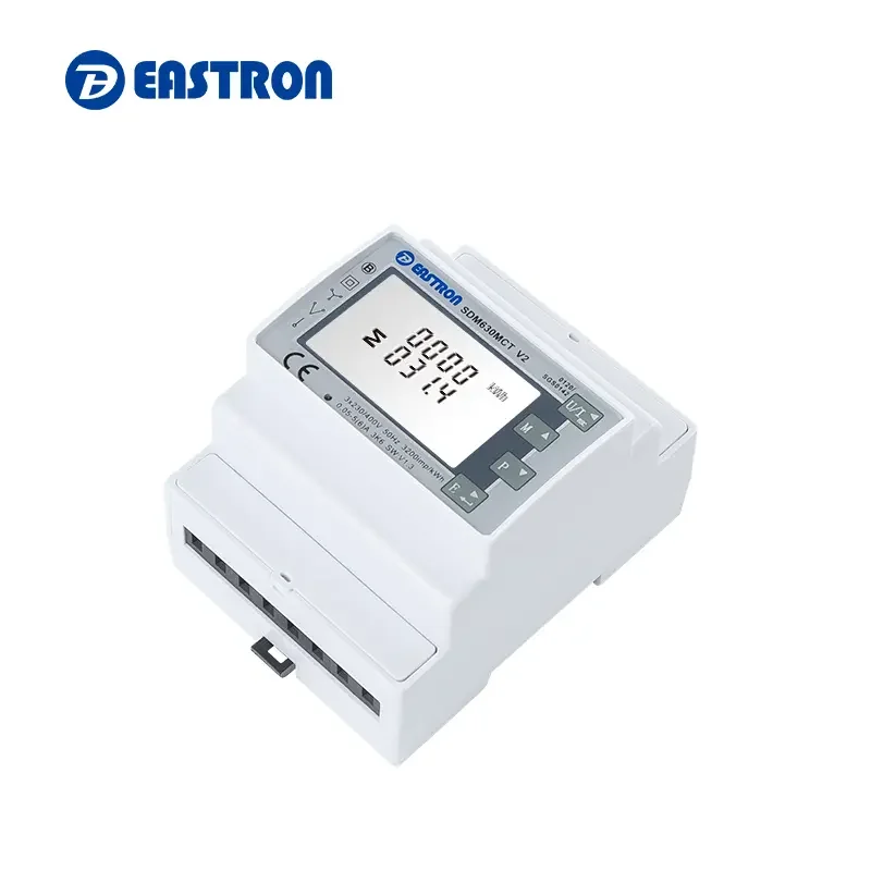 Фото Интеллектуальный счетчик Eastron SDM630MCT V2 без ТТ, на DIN-рейку, 3-фазный, многофункциональный, для солнечных электростанций/с функцией Zero Export, с ТТ-катушками №2