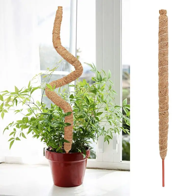 

Moss Pole For Plants Climbing Vine Coconut Palm Rod Bendable Reusable Coir Moss Palm Vines Stick Plant Creepers Garden Courtyard