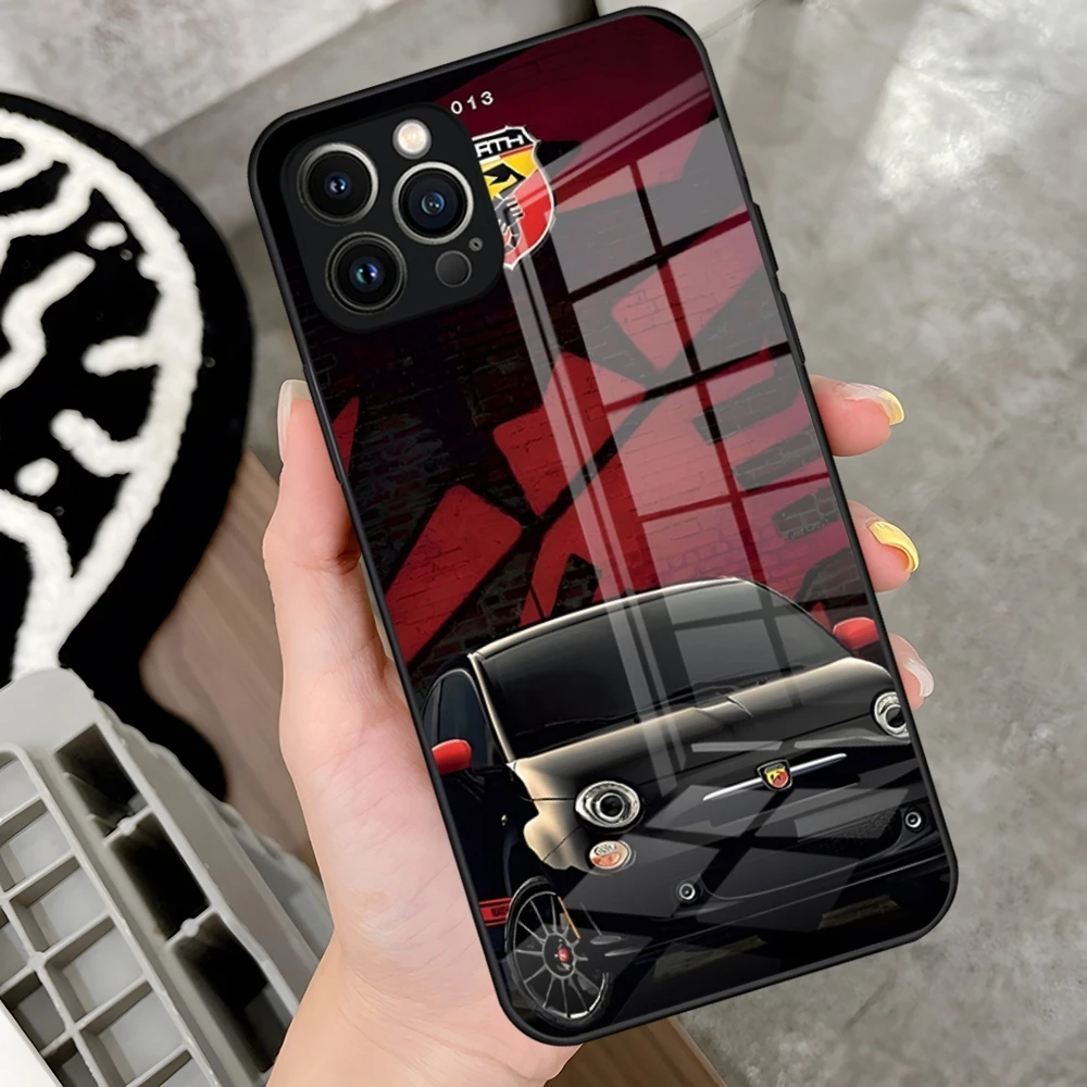 Итальянский автомобильный Abarth Новый чехол для телефона iPhone 15 Pro 14 13 12 11 Mini X XS XR Max 6 8