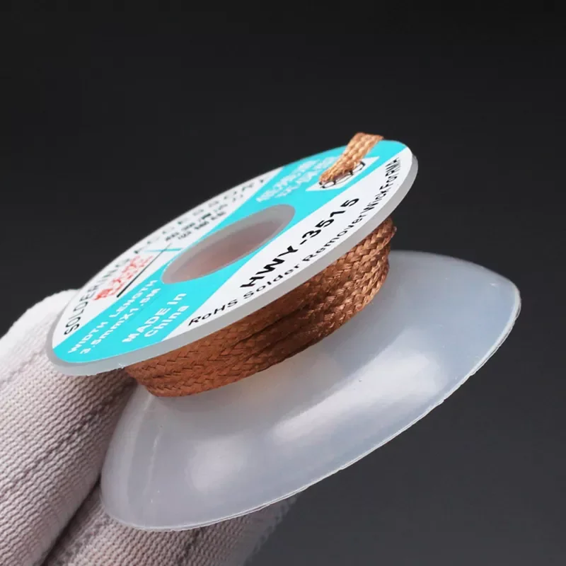

Desoldering Wire Low Residue Tin Absorption Line Suction Soldering Paste Clean Wick PCB BGA Mobile Phone Repair Tool 1.5m Length