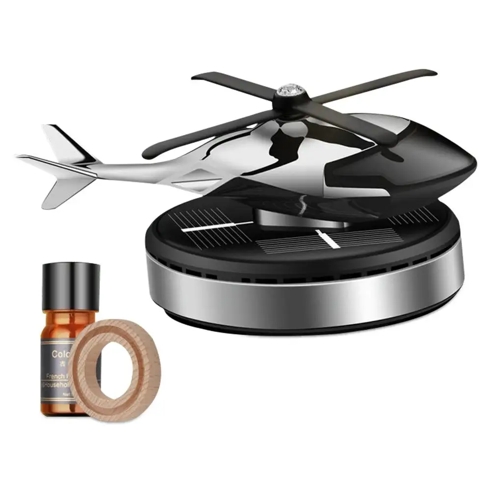 

Car Fragrance Diffuser Ornament Helicopter-shaped Solar Powered Car Aromatherapy Decoration
