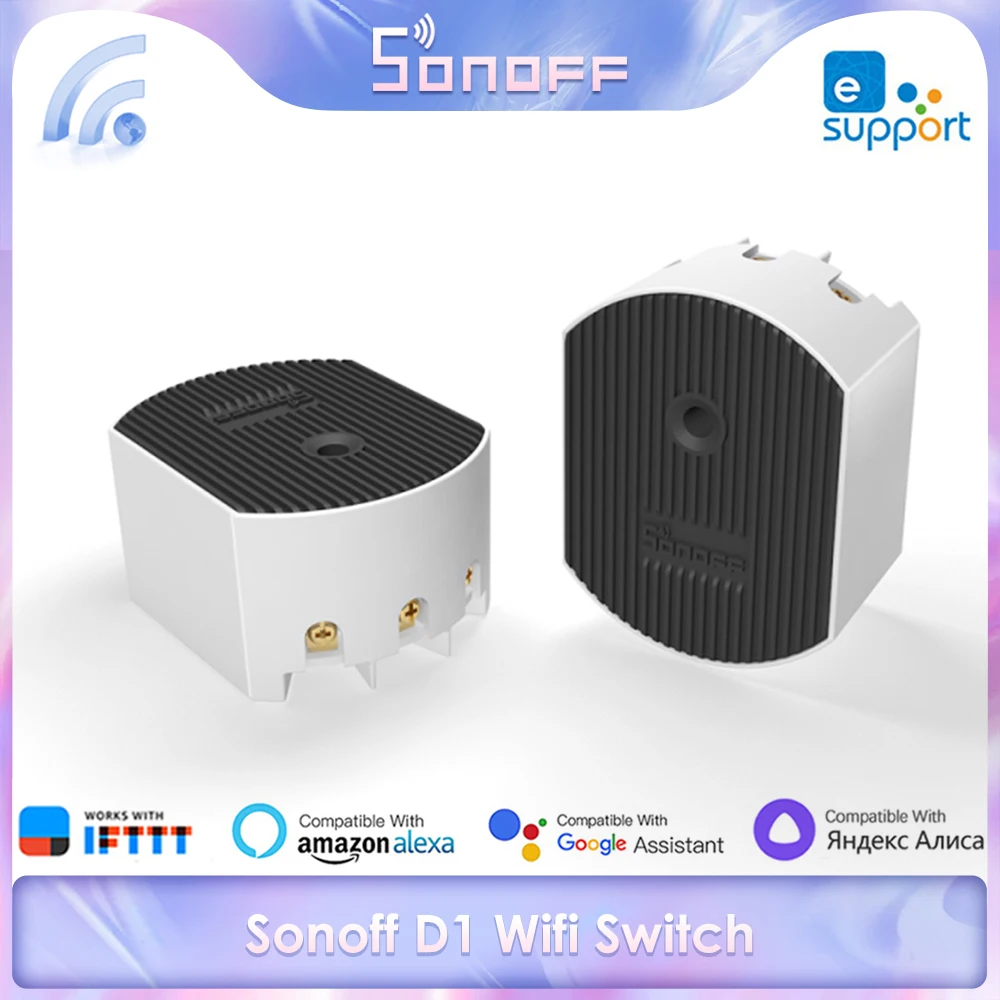 Переключатель SONOFF D1 с Wi-Fi миниатюрный умный диммер сделай сам управлением через