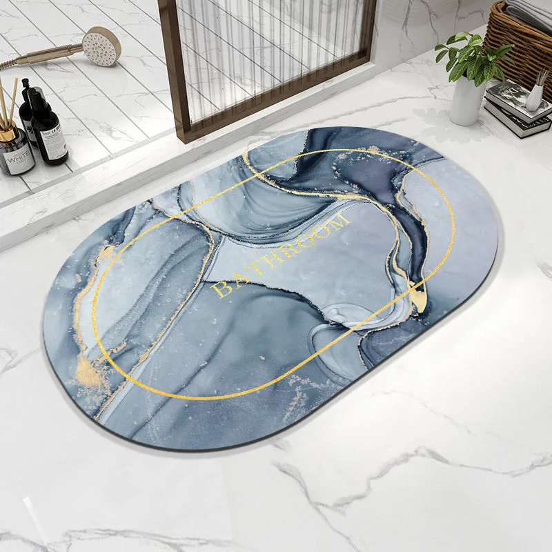 

Nordic Luxury Anti-slip Absorb Water Bath Mat Bathroom Kitchen Bedroom Floor Mat Decoration Kids Geometric Abstraction Mat