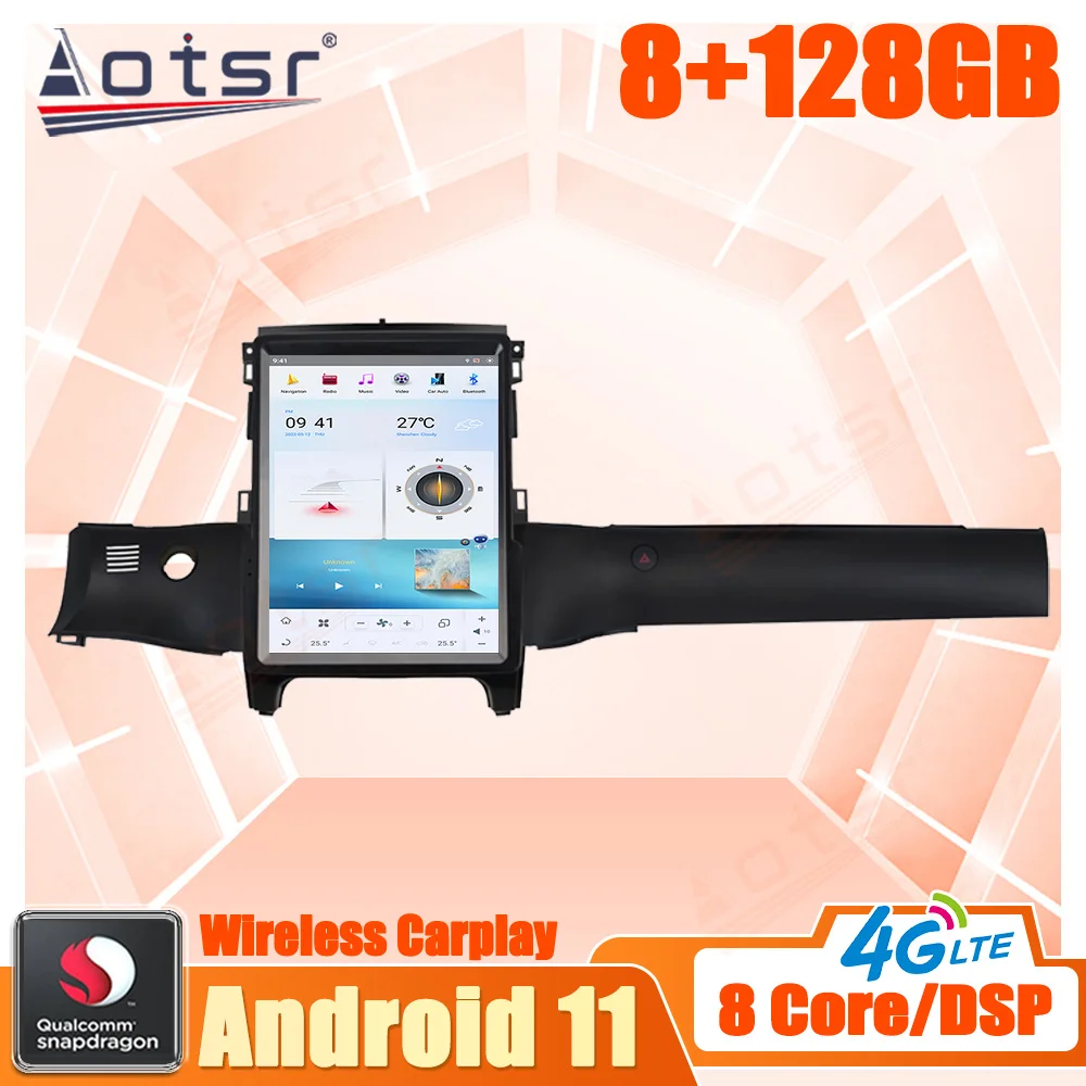 128G Android For Ford Ranger 2015 - 2019 Car Multimedia Radio Stereo Player GPS Navi Head Unit Qualcomm Snapdragon Carplay 1 Din