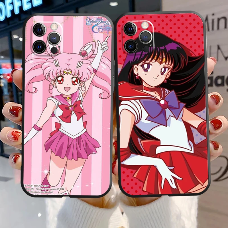 

SAILOR MOON Cartoon Phone Cases For iPhone 11 12 Pro MAX 6S 7 8 Plus XS MAX 12 13 Mini X XR SE 2020 Funda Coque Back Cover