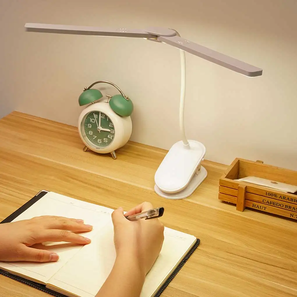 

ABS Clip Lamp Electric Adjustable 360 Degree Household Student Table Light