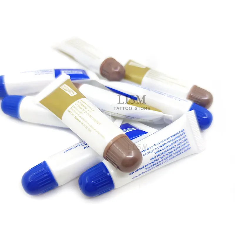 Витамин А и D мазь Крем после татуажа Гель Против Шрамов Голубой Послетатуажный Уход Микроблейдинг Расходные Материалы Для Бровей Губы.