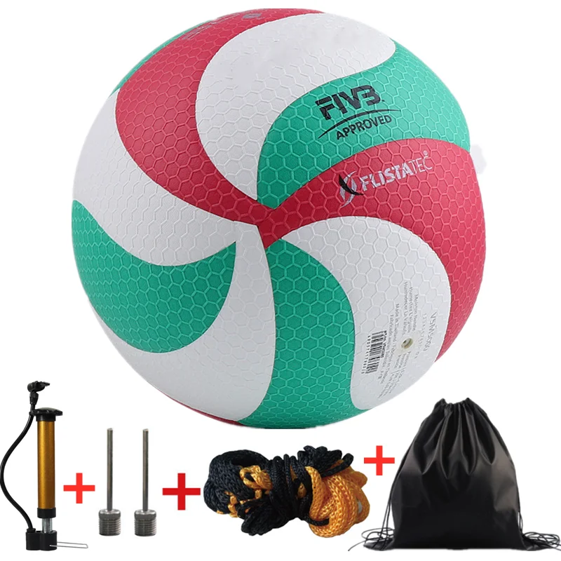 

(Genuine) New Official Match Volleyball Model V5M5000 Indoor Volleyball No. 5 Size with Accessories with Bag Original Brand