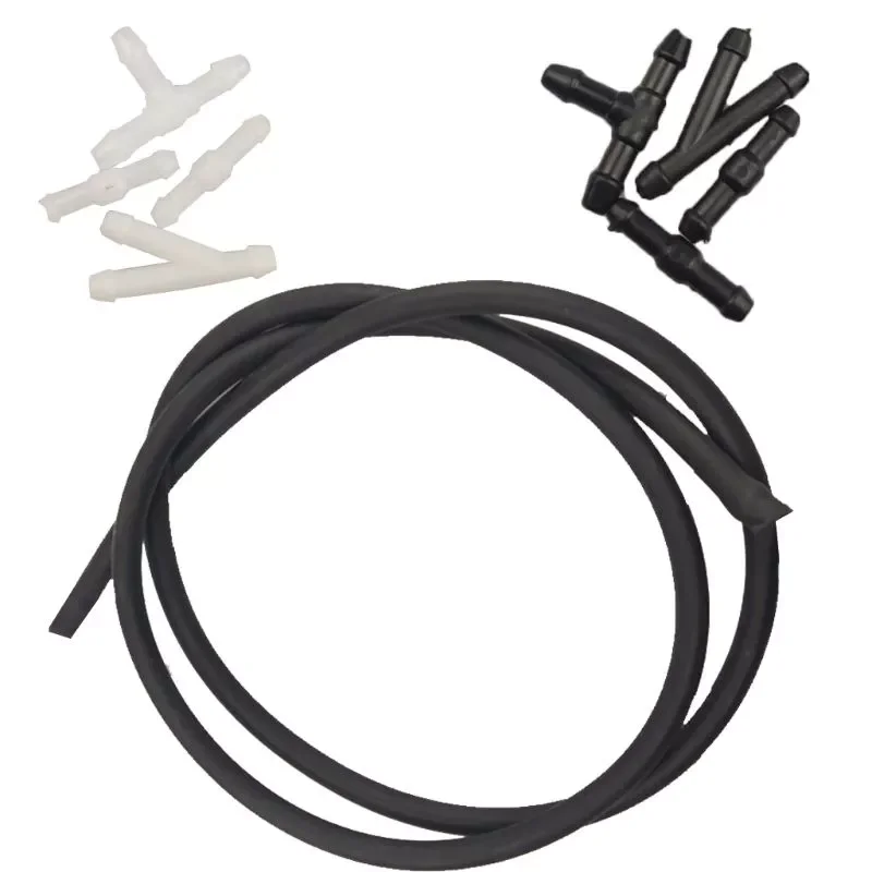 

5PCS Windshield Washer Hose kit Car Accessories Replacement Washer Nozzle Hose Connector Windshield Wiper Rubber Tube