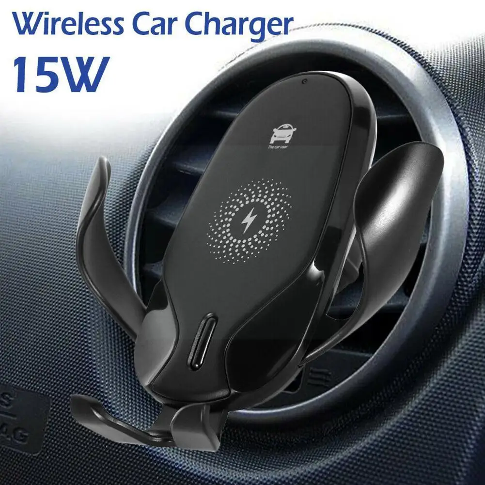 

10w Car Wireless Charger High Quality Abs Pc Durable Practicalauto Interior Black Usb With Accessories Port Micro Holder Ph S6g7