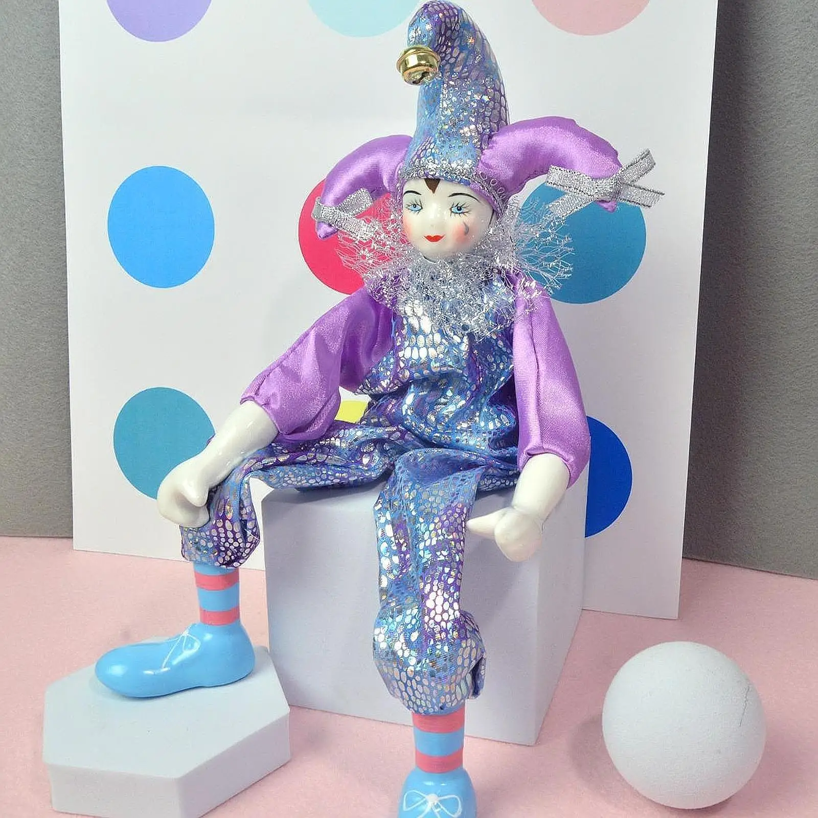 Фарфоровая кукла Droll фигурка куклы с костюмом женская для камина Рождество день