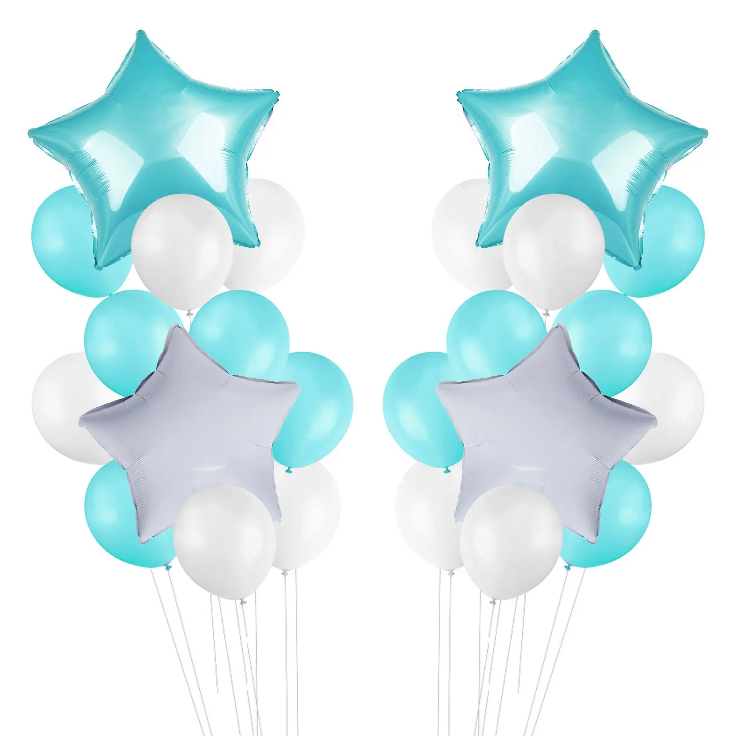 

24 шт./лот шары из алюминиевой фольги в форме пятизвездочного сердца надувные алюминиевые шары украшение для свадьбы дня рождения