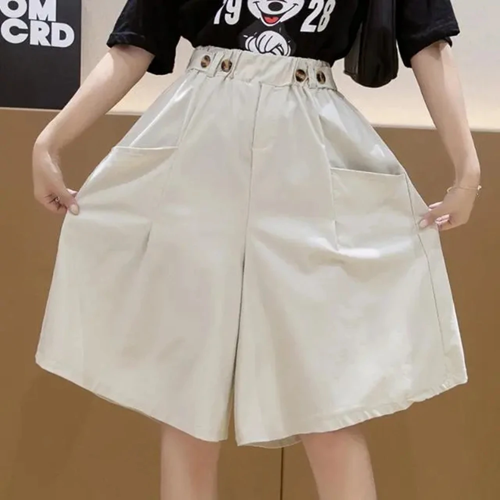

Womens Thin Shorts for Summer High Waist Wide Leg Casual Short Pants Pockets Khaki Shorts Women Vacation Outfits Plus SIze