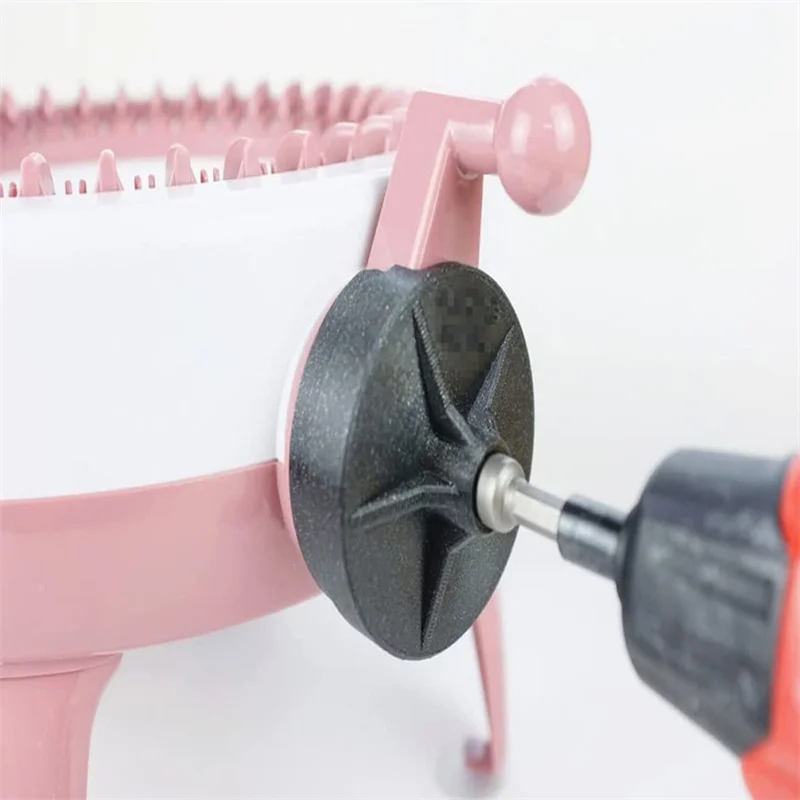 

Knitting Machine Drill Attachment Crank Handle Adapter Hex Steel Bit Power Screwdriver for Knitting Machine