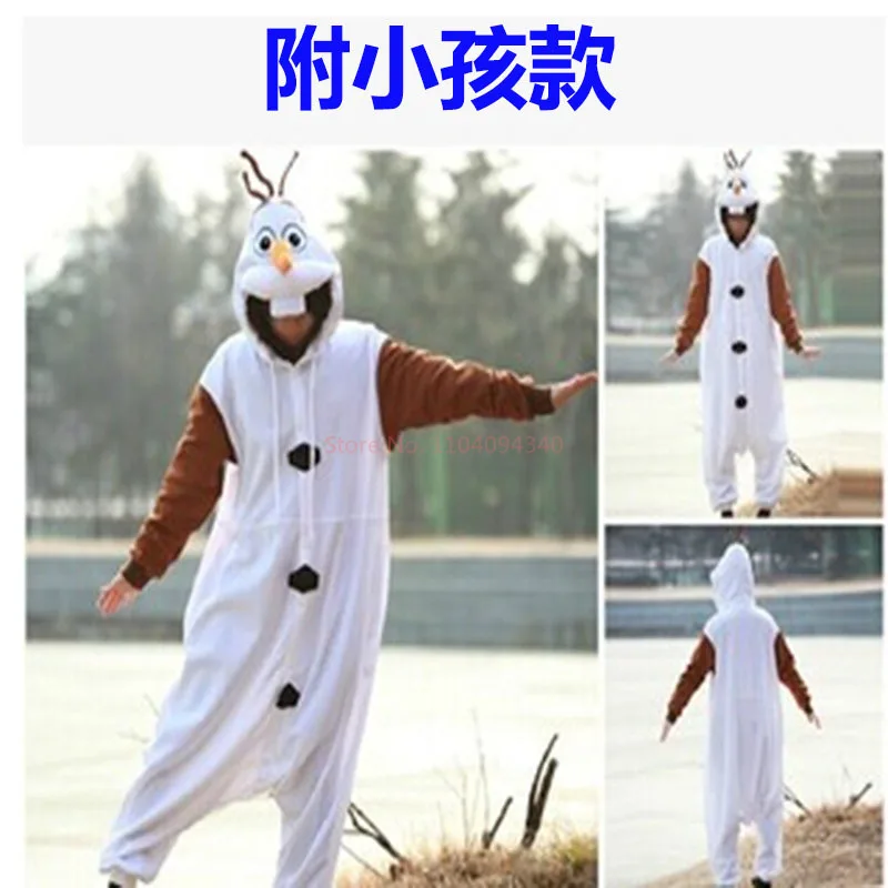 Лидер продаж костюм Диснея для косплея пижамы с изображением снеговика Холодное