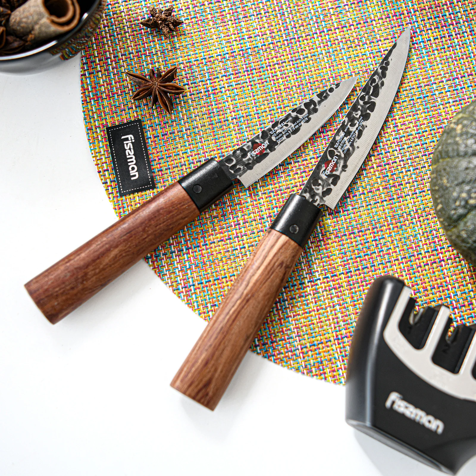 Универсальный нож Fissman для чистки овощей серия SAMURAI ITTOSAI металлические кухонные