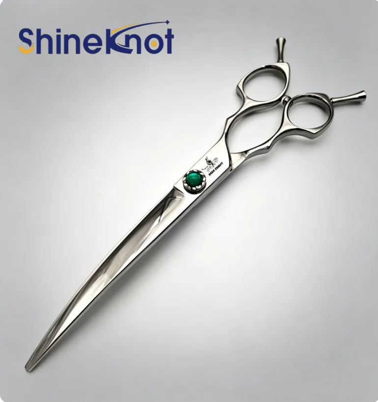 Фото Машинка для стрижки животных SHINEKNOT, 7,5 дюймов, из нержавеющей стали, для собак, дуговая, круглая №2