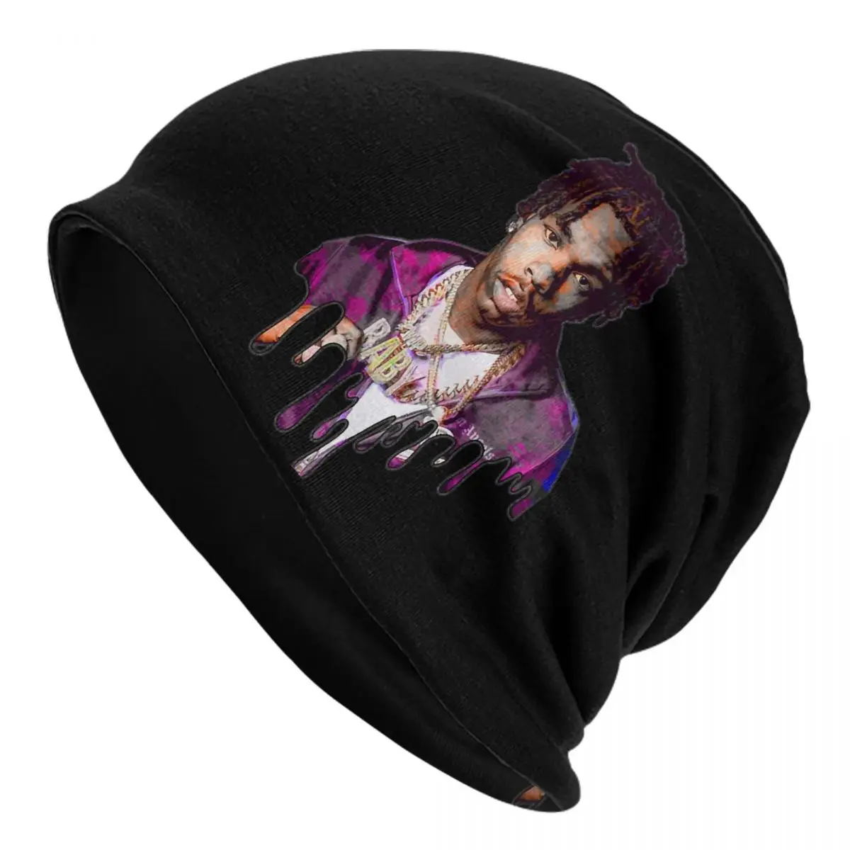 

Lil Baby Cool Rapper Beanies Skullies Hip Hop Bonnet Hats Unisex Hip Hop Warm Thermal Elastic Bonnet Knit Hat