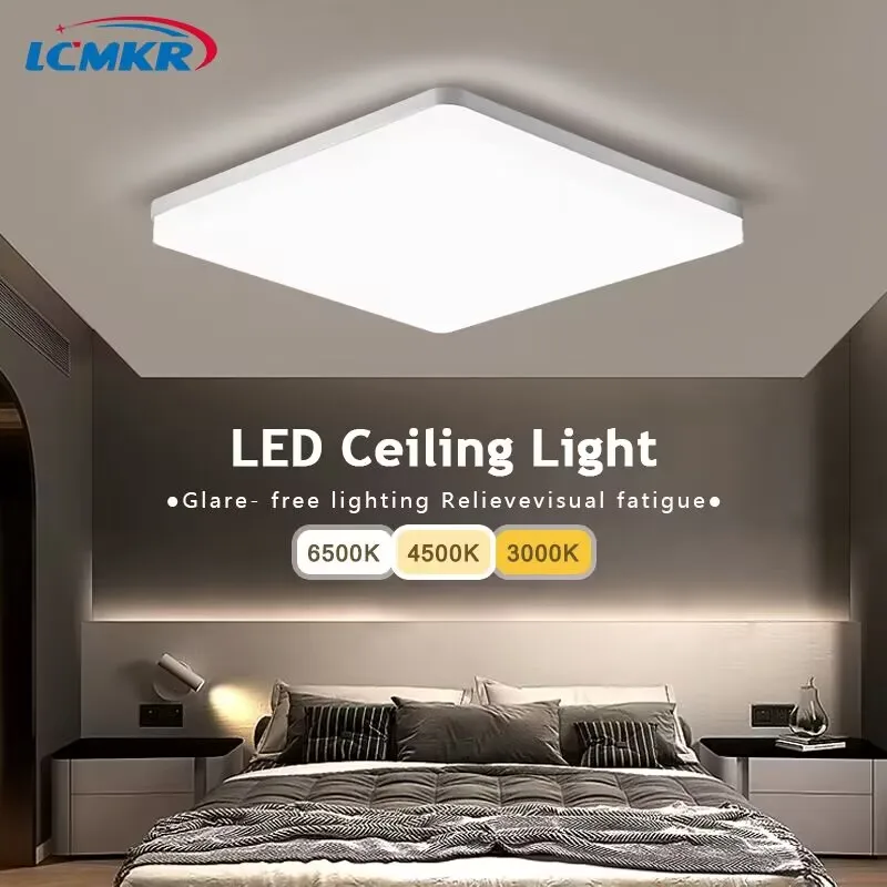 

Square/Round LED Ceiling Lights Ultra Bright Panel Lamps 110V/220V Lighting Fixtures for Dining Room Hallway Balcony Corridor