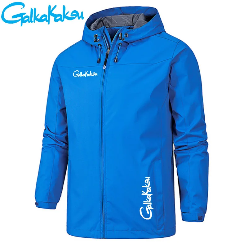 

2023 Fisherman Waterproof Fishing Jacket Spring and Autumn Hiking Men's Outdoor Sports Climbing Hooded Thin Windbreaker Jacket
