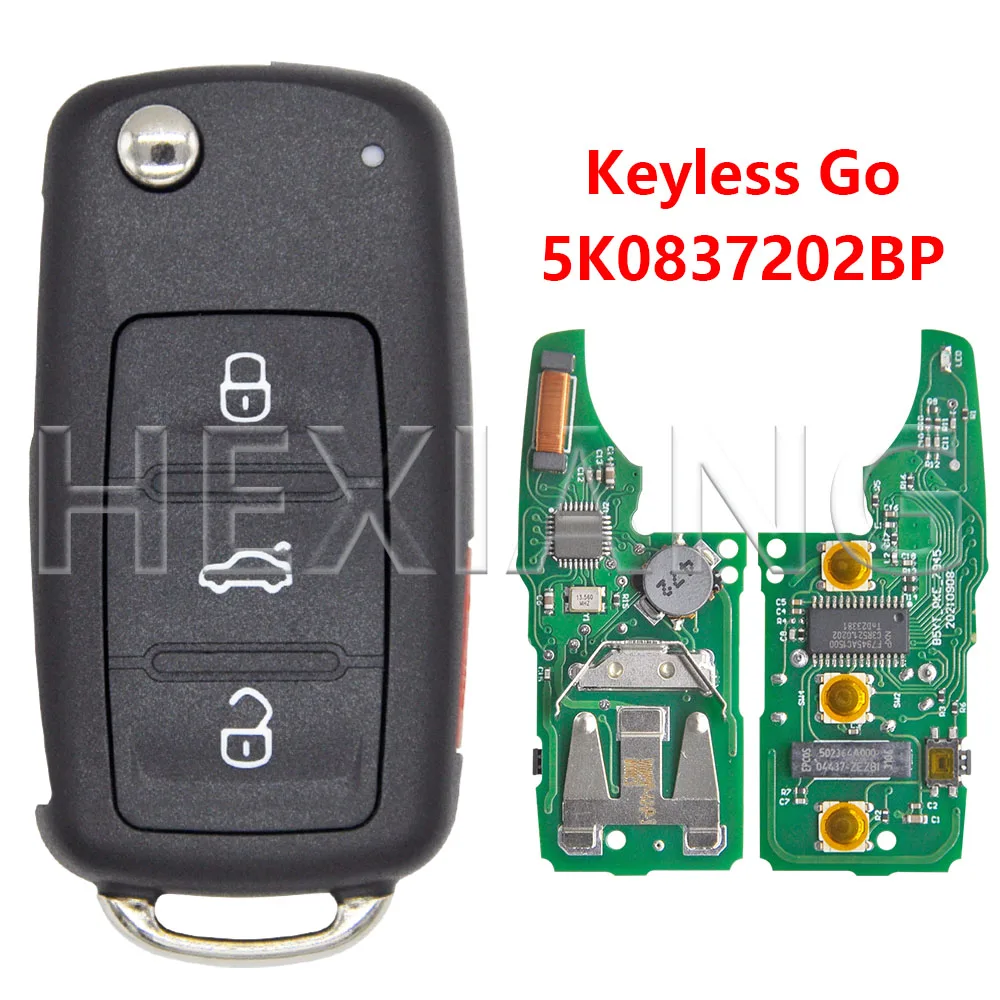 

ВЕР 5К 0837202 БЖ 5К 0837202 Чип BP MQB48 315 МГц KYDZ PCB, автомобильный дистанционный откидной ключ для VW Volkswagen Passat Jetta Beetle Caddy Multivan