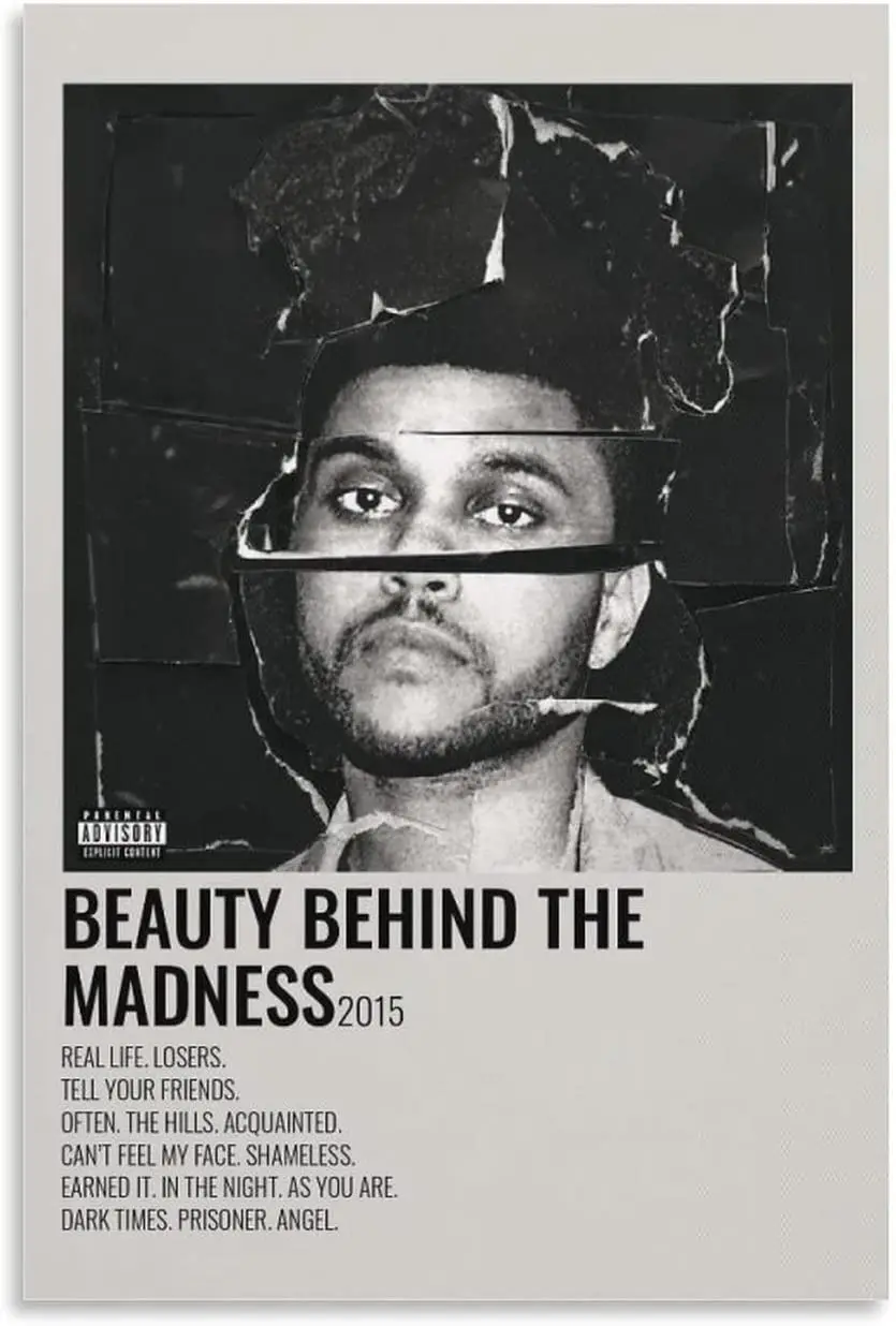 

Картины с изображением красавицы за безумием Weeknd, плакат, современная настенная печать, винтажная роспись, комната, дом, забавная, без рамки