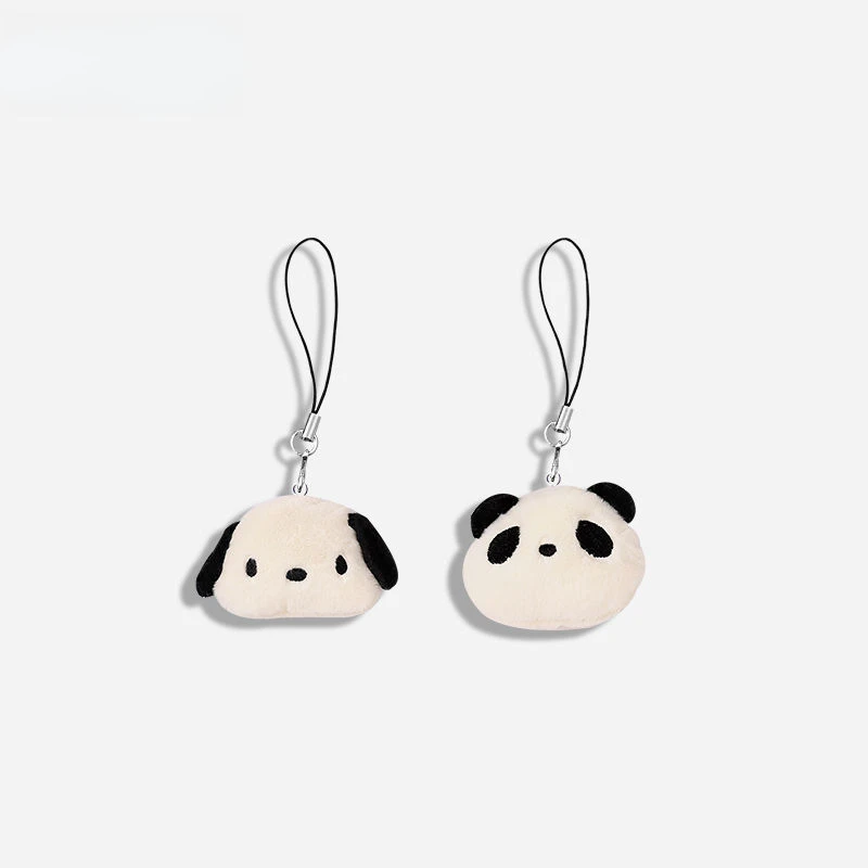 Kawaii Dog Panda Plush Toy Rope for Phone Charm Strap Keycha