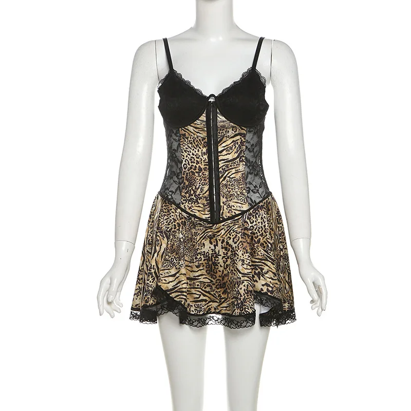 Spifore женское платье на тонких бретельках с открытой спиной кружевное лоскутное