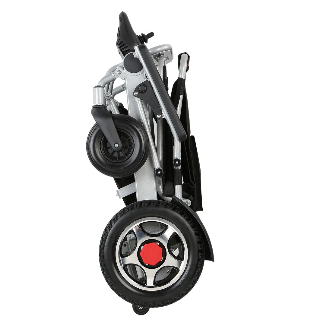 

Portable Lightweight Aluminum Foldable Power Wheel chair Cheap Price Disabled Folding Electric Wheelchair