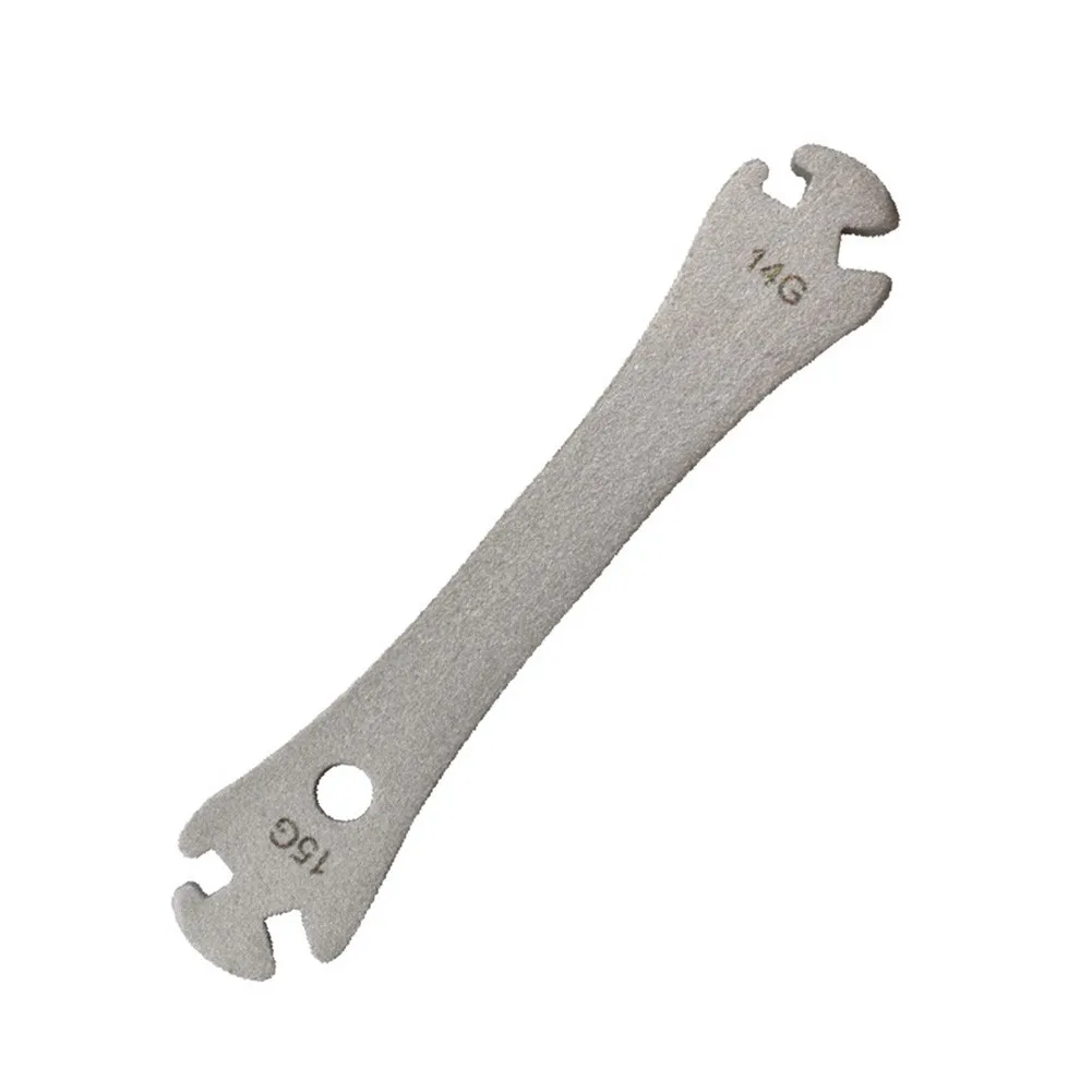 

90mm Stainless Steel Bicycle Wheel Spoke Wrench Tightening Correction Wire Spanner For 14 / 15g Spokes Bike Repair Tools