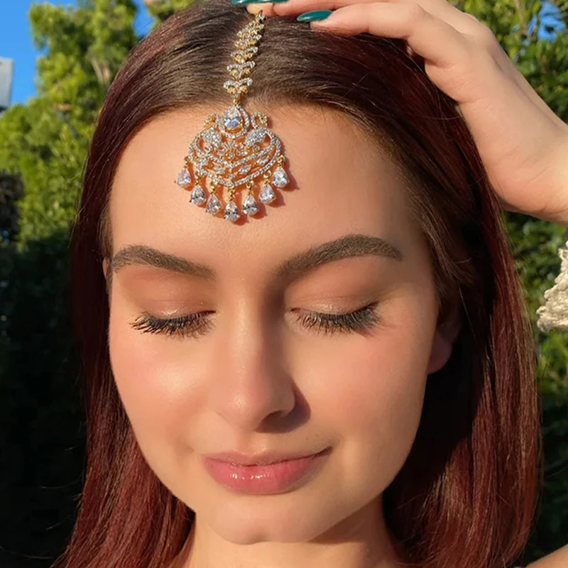 Элегантное геометрическое искусственное индийское свадебное украшение