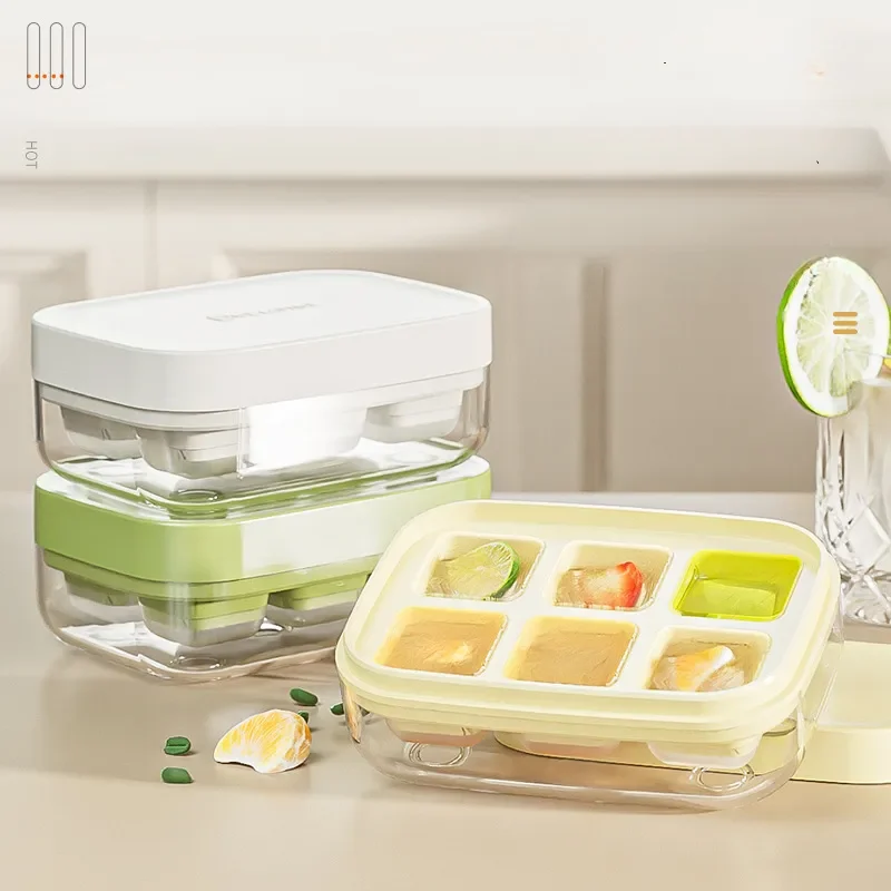 

6/15 ячеек, пресс-форма для летнего охлаждения напитков, льда, лоток с крышкой и корзиной, кубик льда, выдвижной лоток, инструменты для льда, кофе, пива, бара