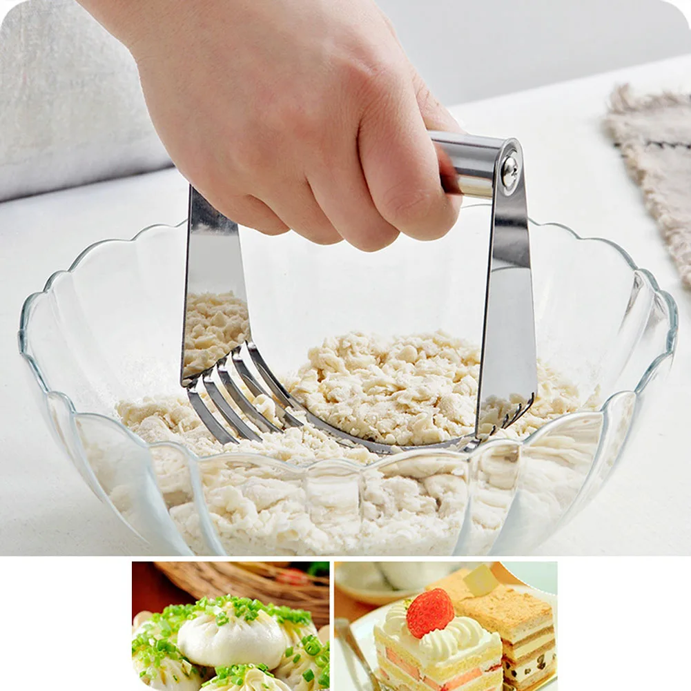 

Kitchen Tool Baking Accessory Butter Mixer Dough Cutter Soft Stainless Steel Dough Cutter Flour Mixer Grip Pastry