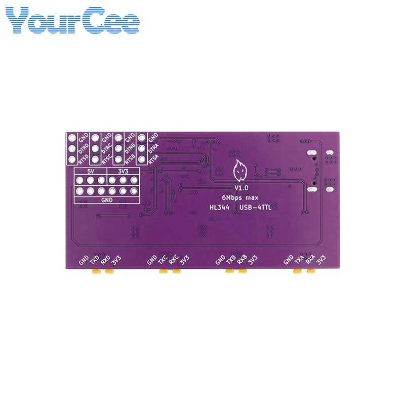 USB на 4/8 каналов последовательный порт TTL интерфейс Type-C 6 Мбит/с высокоскоростной