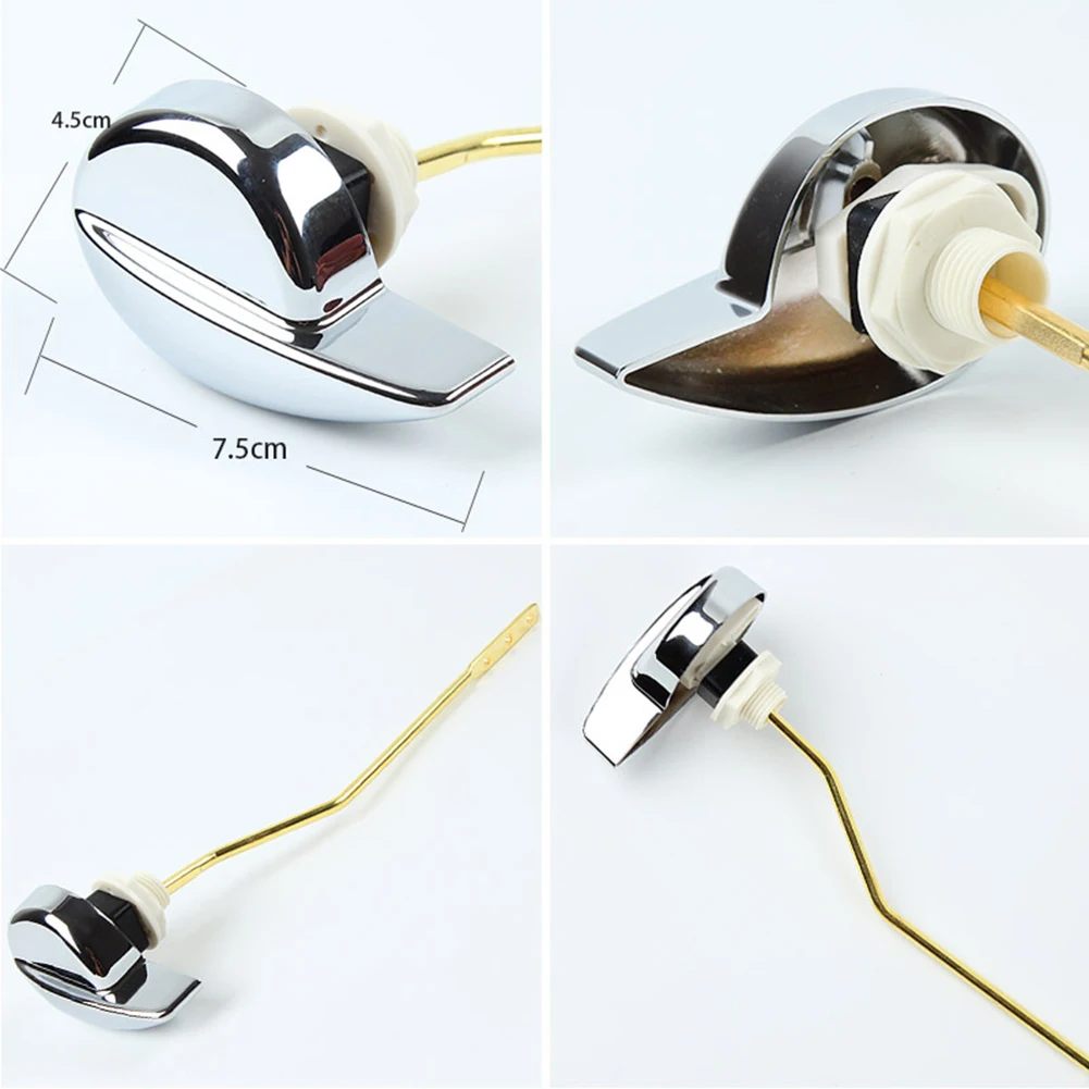 

For TOTO Toilet Handle Flush Lever Handle Replacement Spare Parts Tank Toilet Tools Universal Zinc Alloy+copper