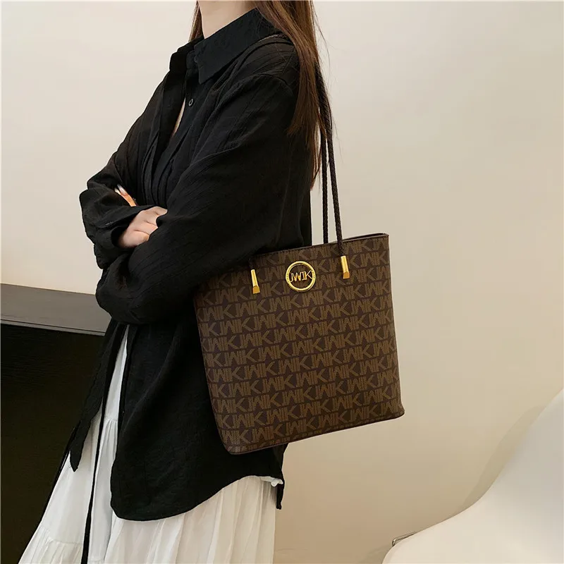 Дизайнерская Женская сумка-мешок IMJK Классическая Дамская сумочка на плечо для