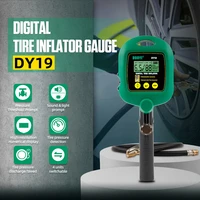 dy19 inflator pump portable car air compressor for motorcycles bicycle boat tyre inflator smart digital tire pressure test