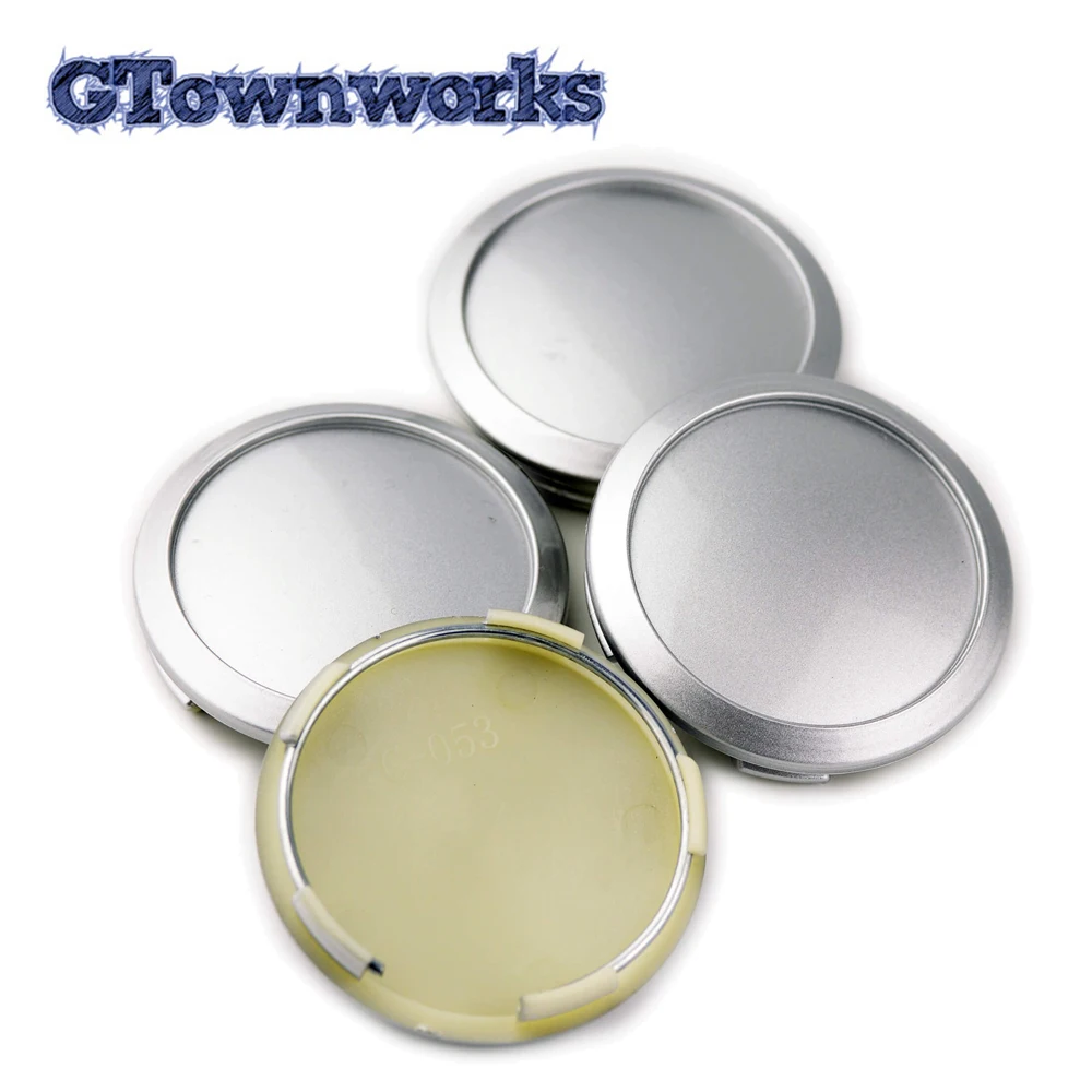 

4pcs 64mm 58mm Wheel Hub Center Cap Car Accessories For Rim Hubcap Refits Styling ABS Plastic Silver