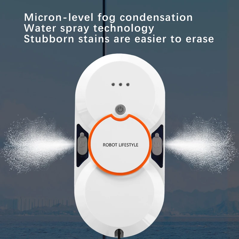 

Robot Lifestyle Automatic Window Cleaner Robot with Two Sprayer Cleaning Glasses Smart Home Appliance