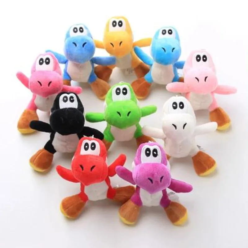 

12 см Yoshi Дракон плюшевый брелок Kawaii Pets подвеска-черепаха Yoshi Plushie игрушка подвеска на рюкзак автомобильный брелок оптовая продажа