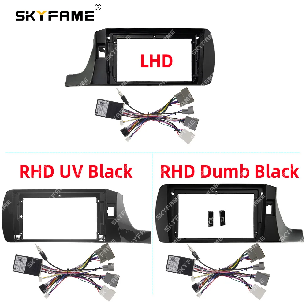 SKYFAME Car Frame Fascia Adapter Canbus Box Decoder For Honda Amaze 2018-2019 Android Radio Dash Fitting Panel Kit