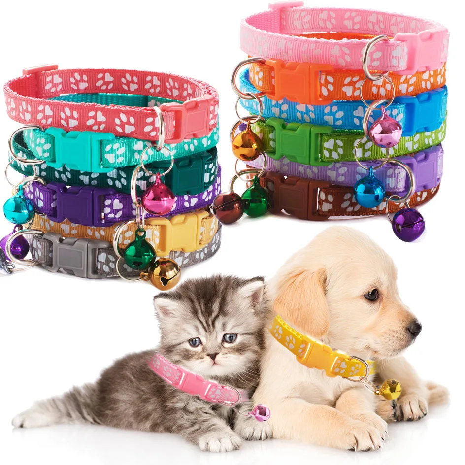 Милые аксессуары с колокольчиком для маленьких собак персонализированные