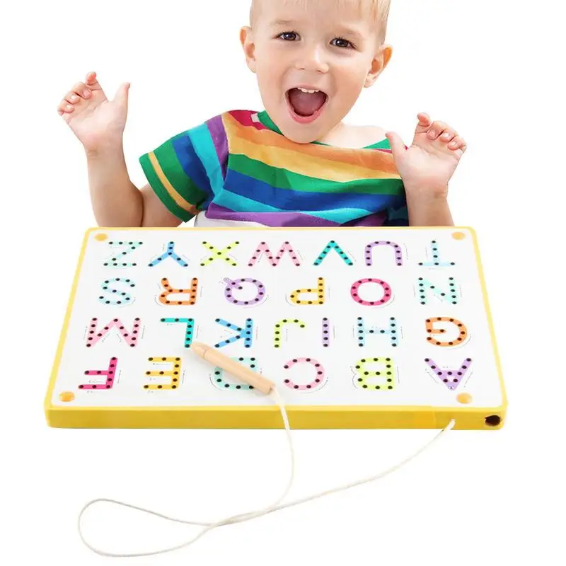 

Alphabet Learning Toys ABC Magnetic Writing Board Portable Magnets Tablet Drawing Board Preschool Learning Toys Learning And
