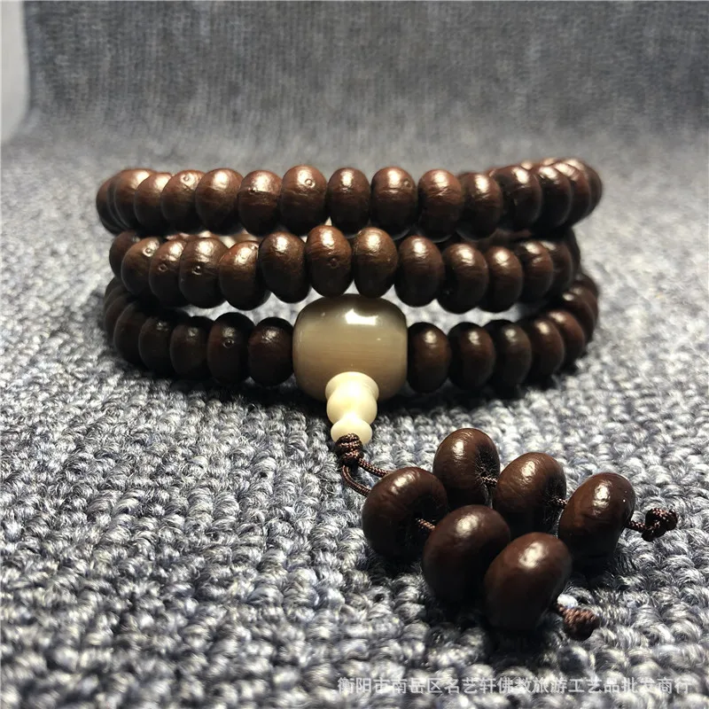 Чаша Alms Bodhi Seed108Золотая чаша Держатель лотоса Бодхи Розарій Рог Бусины