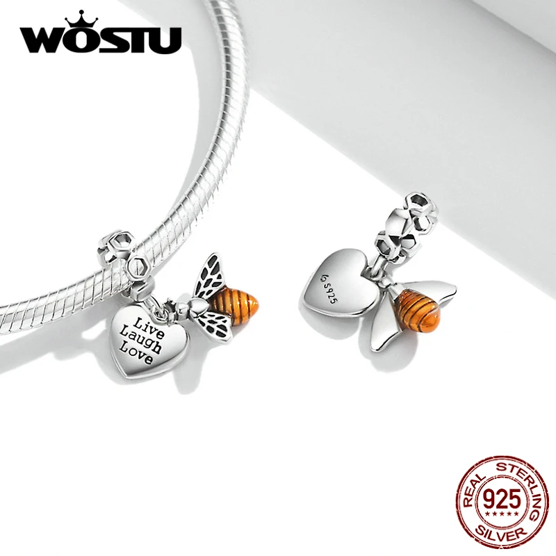 WOSTU 925 Стерлинговое Серебро кофейная чашка медведь Китти Божья коровка радио