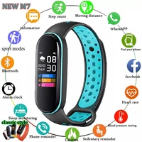 m7 smart watch waterproof color screen heart rate monitor watch for men women fitness tracker sport smart braclet for xiaomi