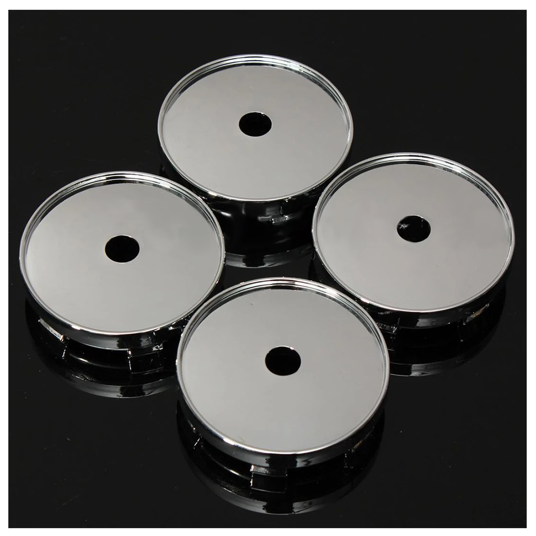 

4x 60mm Car Alloy Wheel Center Hub Caps Sticker Tyre Trims For Golf BMW Audi